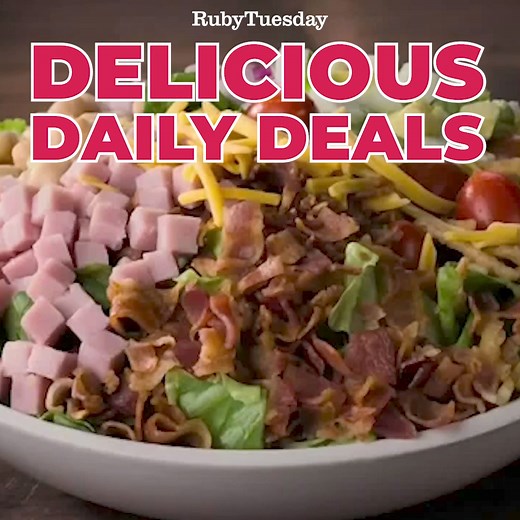 Ruby Tuesday has unbelievable deals EVERY DAY of the week! From steaks to pasta, there is a super affordable meal for everyone. | Ruby Tuesday