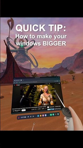 QUICK TIP: How to resize your windows on Quest #vr #quest3 #quest2 #meta #tip #protip #quicktip