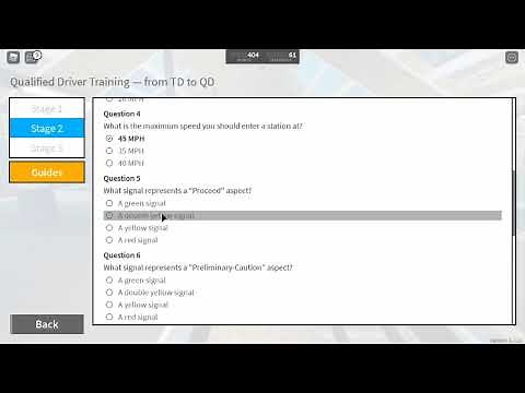 QD Theory answers - SCR [Stepford Country Railway]