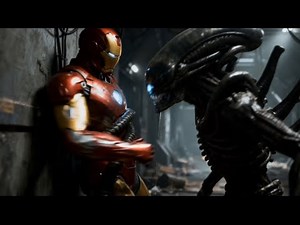 Iron Man VS Xenomorph Aliens: The Movie | Cinematic Short Film