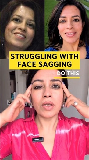 Struggling With Face Sagging? #saggingskin #faceyoga #faceexercises #facemassage