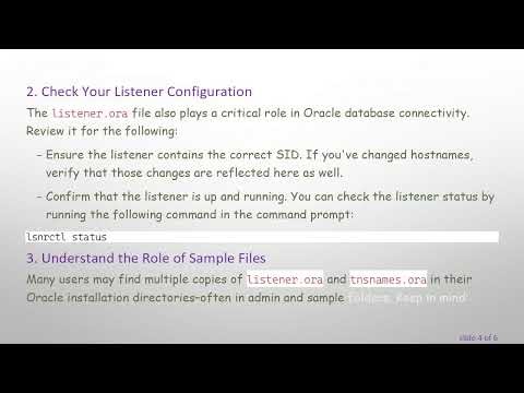 Resolving the ORA-12505 TNS:listener does not currently know of SID Error in Oracle SQL Developer