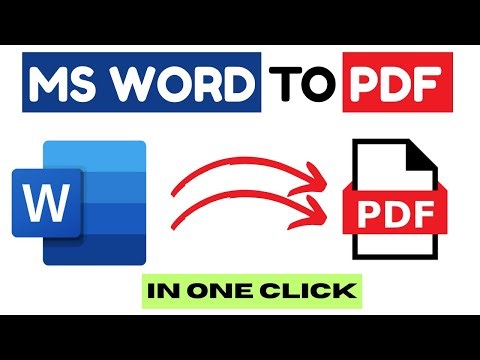 Word फ़ाइल को PDF में कैसे बदलें? | Word to PDF in Hindi