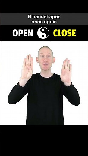❤️ How to sign OPEN vs CLOSE in ASL.