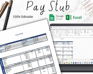 Editable Pay Stub, Employee Pay Stub, Bi-weekly Paystub, Check Stub Template, Earnings Statement, Employee Payroll, Paystub, Paycheck Stub - Etsy