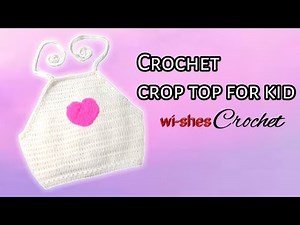 Crochet Crop Top for Kid by wi-shes Crochet