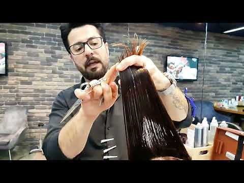 How to Cut Basic Straight and Layered Hair Step by Step Haircut Training