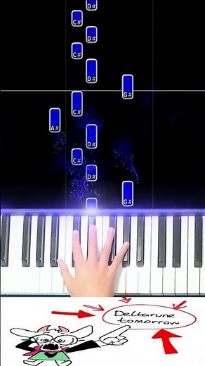 Toby Fox - Dark Sanctuary (Deltarune) Easy Piano Tutorial #pianotutorial #deltarune
