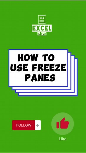Excel Tips 025: How to properly use the Freeze Panes Functionality of excel. #foryoupage #foryou #fyp #ExcelMagic #dataanalysis #spreadsheet #excelisfun #exceltutorial #Excel #exceltips #exceltricks