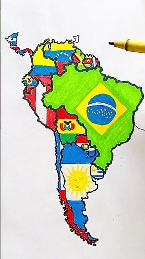 Draw Flag Map of Trinidad and Tobago 🇹🇹 #trinidadandtobago