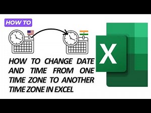 How to convert time from one time zone to another time zone in excel