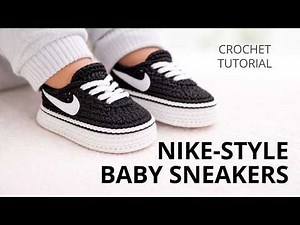 How to Crochet Nike Baby Sneakers | Step-by-Step Tutorial newborn & 0–3 Months baby