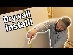 Hanging Drywall and Installing Some Electrical in my Basement Stairwell