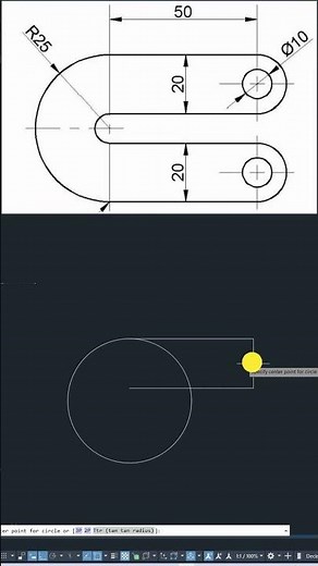 AutoCad Drawing Mechanical | Autocad 2d tutorial for beginners | Drawing | cad by ravi | #autocad