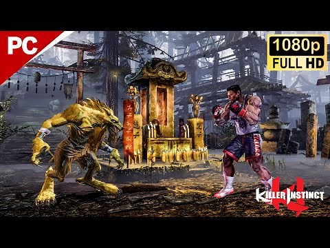Killer Instinct | Sabrewulf vs Tj Combo & Gargos & General Raam | PC Gameplay