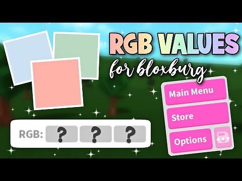 50+ Soft Aesthetic RGB Values For Bloxburg | How To Use NEW Primary Color RGB?! Custom GUI Interface