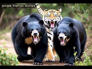 Two Sloth Bears vs a Tiger | Shocking Double Attack Caught on Camera