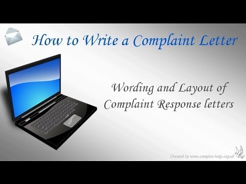 How to write a Complaint Letter