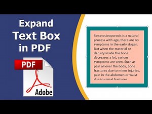 How to expand a text box in pdf using adobe acrobat pro dc