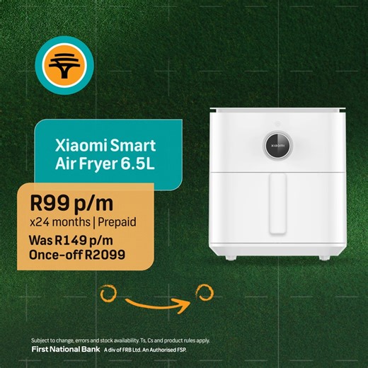 January doesn’t have to feel like a scrum. FNB Connect’s got your back with hot deals to kick off your year, from laptops for the comeback, Garmin watches to keep you moving, and even an air fryer to level up your meals. Only on the on FNB App > Menu> Connect> Shop. Swipe smart, save big, and get in the game this January with FNB Connect. #GetInTheGameWithFNB #HelpChangesEverything | FNB