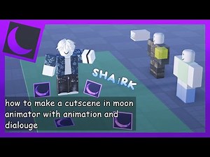 how to make a cutscene in Moon Animator 2 with animation and dialogue || roblox studio || 2024