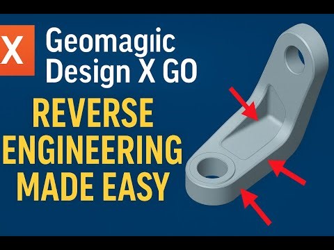 🔧 Geomagic Design X GO: Reverse Engineering Made Easy | Extract Hole Locations & Vectors