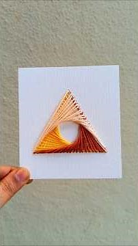 DIY String Art Triangle