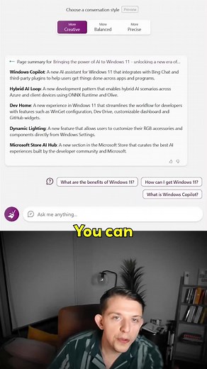 Keep the GPT-4 magic within your browser tab with @‌Bing Chat on @‌Microsoft Edge. Explore a multitude of functionalities right within your browser. Want to discover it for yourself? Check out the link in my bio. #MicrosoftPartner.