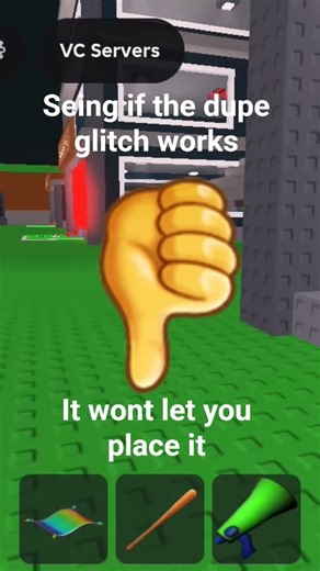 does the dupe glitch in steal a brainrot work?