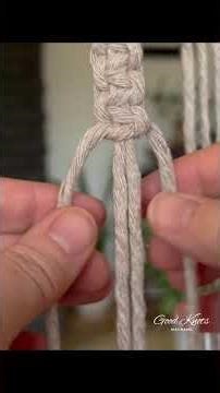 Macrame Square Knot Hack! (Stop Accidentally Making Spirals!) #macrame #diy #macrametutorial