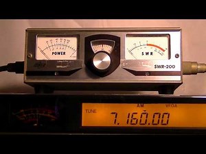 アマチュア無線！OSKER BLOCK SWR-200 です。