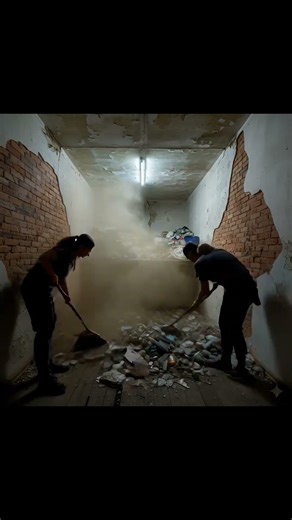 Small Dark Wooden Room – Full Transformation by Workers | Half-Level Functional Space 🏡