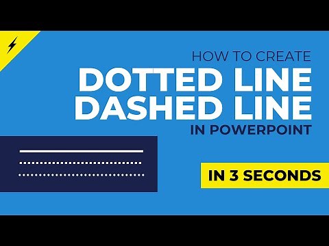 How to Draw Dotted and Dashed Line in PowerPoint? (in 3 seconds)