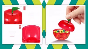 24Pcs Christmas Candy Boxes,Mini Plastic Filled Red Apple Containers,Chocolate Treat Cookie Jar Favor Boxes for Party Wedding Christmas Valentine's Day