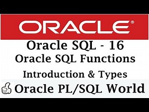 Oracle SQL Function Introduction | Oracle Tutorial for Beginners