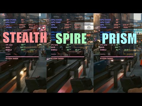 AMD stealth vs spire vs prism - stock cooler test