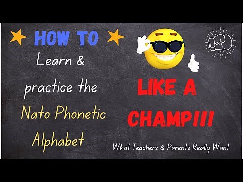 LEARN the Nato Alphabet - BEGINNERS / INTERMEDIATES - practice exercise - TEST!