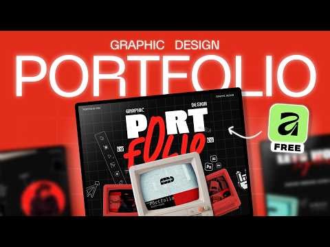 How to create a Graphic Design PORTFOLIO in 2026 | Step by Step Tutorial 2026!