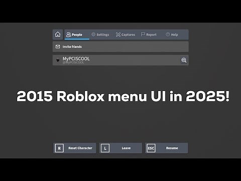 Roblox 2015 menu UI in 2025 using Bloxstrap [READ DESCRIPTION]