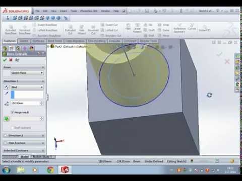 SolidWorks tutorial beginner - Absolute beginner 1 Step-by-step