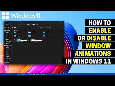 How to Enable or Disable Window Animations in Windows 11