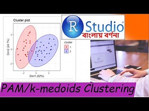 PAM/K-medoids clustering in RStudio (Tutorial 4.12) || Machine Learning || In Bengali
