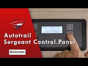 How to use your Autotrail Sergeant Control Panel
