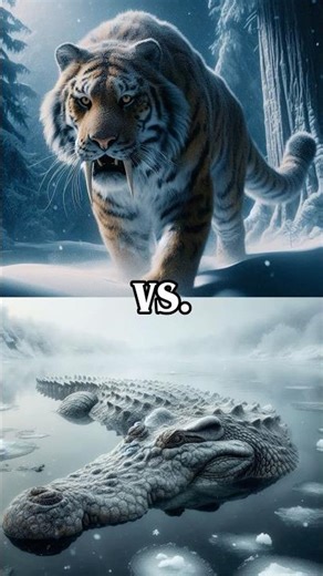 Saber-Tooth vs Deadly Snowy Predators 🐅 (Lion, T-Rex, Anaconda, Crocodile, Rhino)