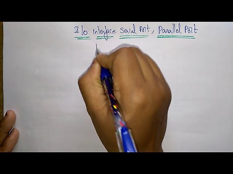 IO interface | Parallel port | COA | Lec-54 | Bhanu Priya