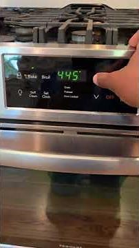 Frigidaire range calibration