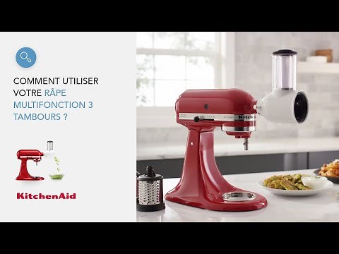 Comment utiliser votre râpe multifonction 3 tambours ? | KitchenAid