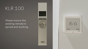 Transferring your KLR 100 settings to a VELUX Touch