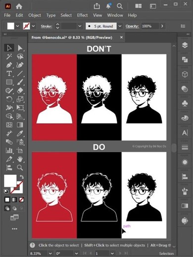 Illustrator Tutorial 2026 | Quick tips to reverse a logo #DesignHacks #AdobeWorkflow #DesignProcess