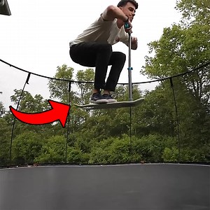 3.7K views · 77 reactions | Trampoline Skateboard Turns Into Scooter  | Sam Tabor | Facebook